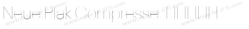 Neue Plak Compresse字体转换